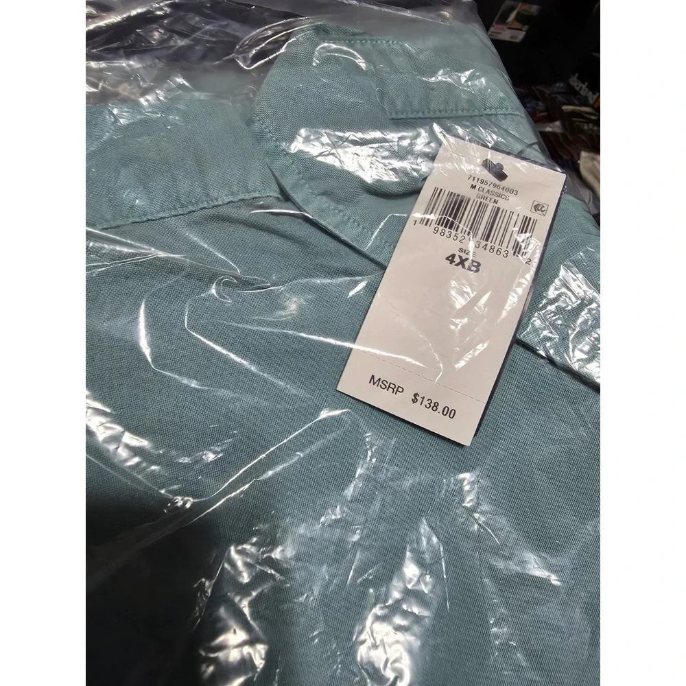 Polo Ralph Lauren Garment Dyed Green Oxford Button Down Shirt Men's Size 4XB NWT